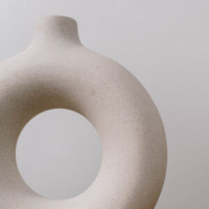 Ceramic Animorph Soft Grey Vase - Image 2