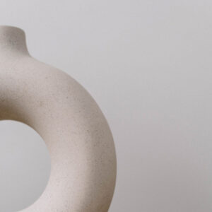 Ceramic Animorph Soft Grey Vase - Image 6