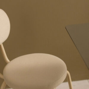 Soft Taupe Minimal Chair - Image 3