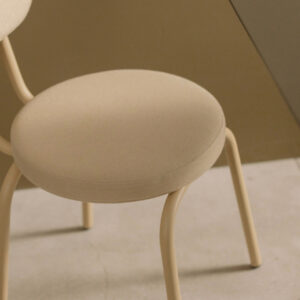 Soft Taupe Minimal Chair - Image 4