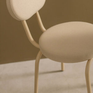 Soft Taupe Minimal Chair - Image 5