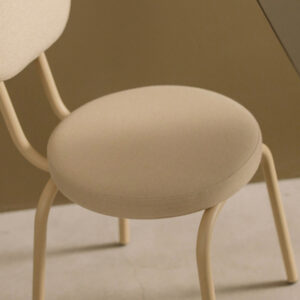 Soft Taupe Minimal Chair - Image 6