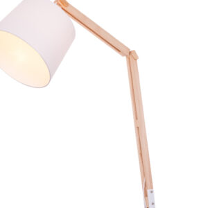 Loratus Floor Lamp with LED light bulb, solid ash & acrylic - Image 6